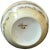 Vintage Signed Studio Porcelain Globe Vase With Iridescent Mother-of-Pearl Luster & Raised Gilt Art Nouveau Decoration in the Style of Loetz For Sale In Jacksonville, FL - Image 6 of 6