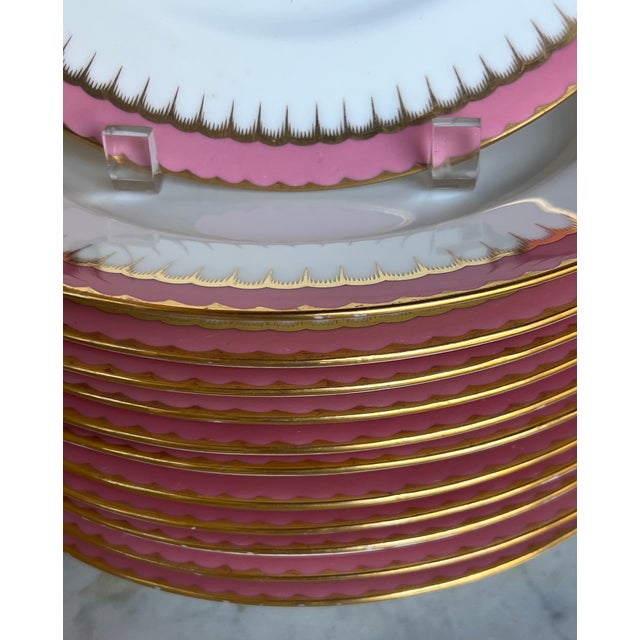 1910s Coalport Dinner Plates-C. 1910 Set of 12 For Sale - Image 5 of 10