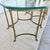 Vintage Labarge Side Tables Brass Glass Hoof Footed Octagonal Pair For Sale - Image 9 of 17