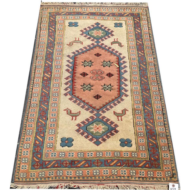1980s Vintage Geometric Anatolian Turkish Rug For Sale - Image 5 of 7