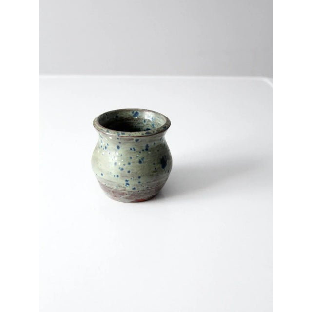 Ceramic Vintage Studio Pottery Vase For Sale - Image 7 of 9