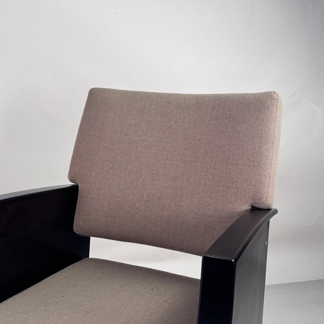 Ebonized Wood Armchair or Side Chair in the Style of Christian Liaigre For Sale - Image 12 of 12
