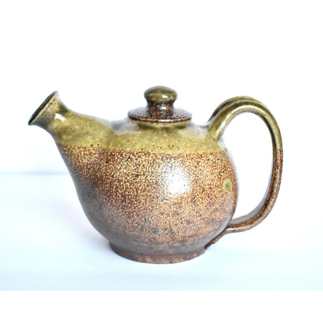 Late 20th Century Studio Pottery Stoneware Teapot For Sale - Image 5 of 9