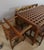 Vintage Oak Dining Table and Chairs, 1950s, Set of 9 For Sale - Image 14 of 16