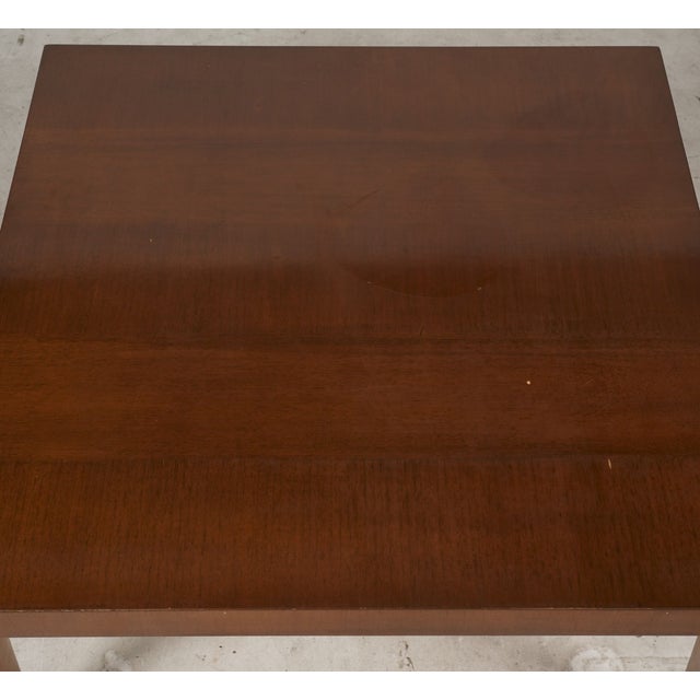 John Widdicomb Late 20th Century John Widdicomb Mahogany Square Coffee Table, 34 Inches For Sale - Image 4 of 6