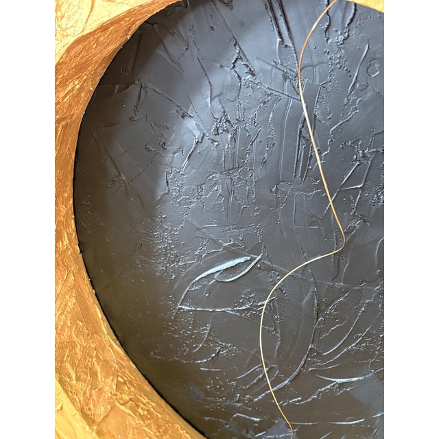 Abstract Life – Original Abstract Mixed-Media Painting in Large Antique Gold Frame For Sale - Image 3 of 12