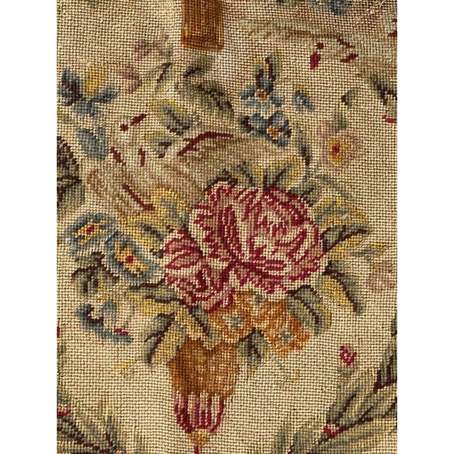 French Needlepoint Tapestry Chair Cover, 1890s For Sale - Image 4 of 18