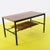 Coffee Table in Metal and Wood with Storage Grid