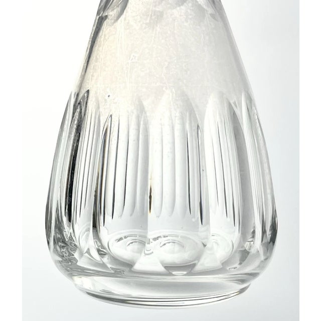 1970s Vintage Set of 4 Wine Spirits Liquor Crystal Decanter Set For Sale - Image 12 of 14