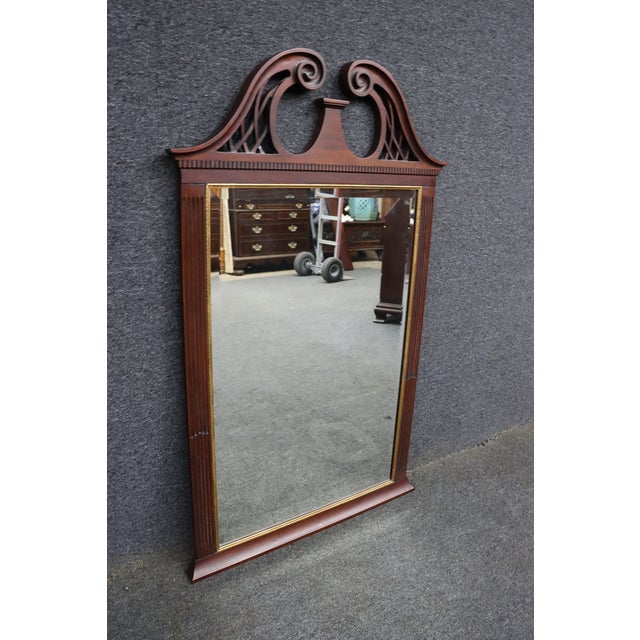Chippendale Henkel Harris Chippendale Mahogany Mirror For Sale - Image 3 of 9