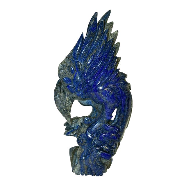 Natural Lapis Eagle Sculpture Genuine Lapis Lazuli For Sale