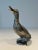 1970 Large Silverplate Bronze Duck For Sale - Image 9 of 12