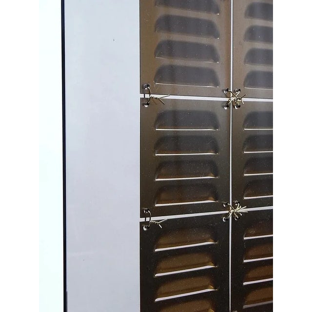 Aero Foil Decorative Wall Object with Brass Ventilation Plates on Macrolon, 2019 For Sale - Image 6 of 8