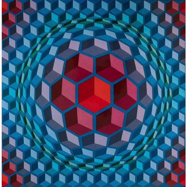 Victor Vasarely (1906-1997) CHEYT-MC-4 Heliogravure after a work by the artist On heavy paper, 41 x 41 cm (approx. 16 x 16...