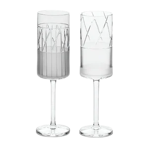 Irish Handmade Crystal Series No I Champagne Flutes from Scholten & Baijings, Set of 2