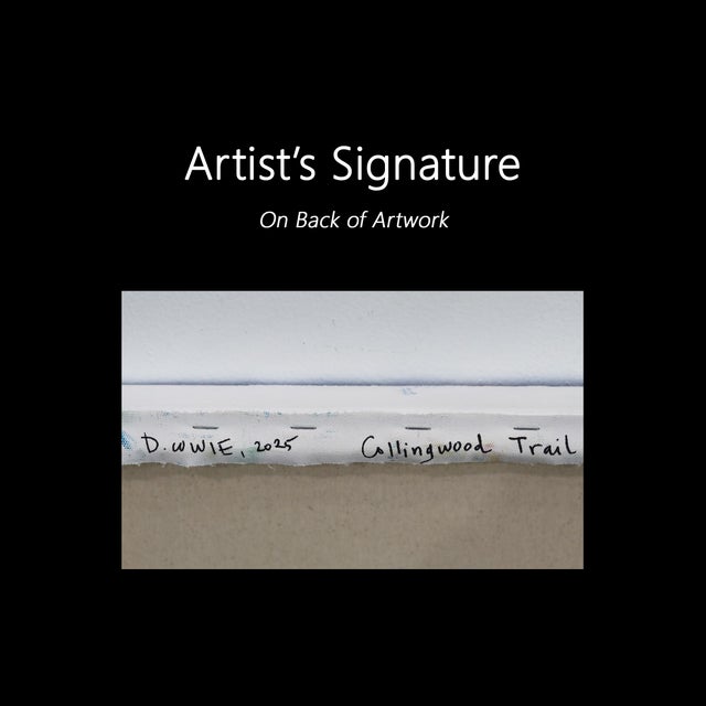 Collingwood Trail - Abstract Earthy Tone Landscape Textural Impasto Oil Painting Original Artwork by Dana Cowie For Sale - Image 9 of 9