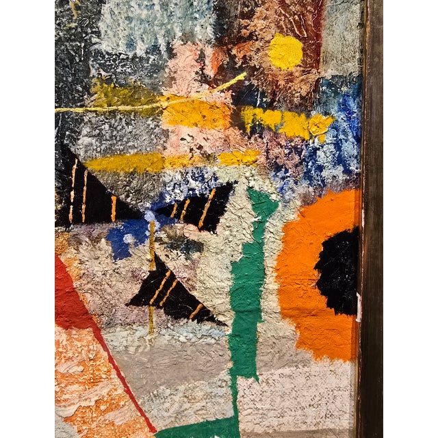 Kishio Murata - 1966 Abstract Cityscape - Original Oil Painting For Sale - Image 11 of 15