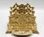 1920's Early English Gilt Brass Double Letter Rack For Sale - Image 4 of 8