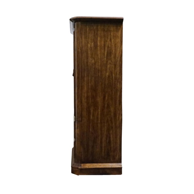 Stanley Furniture Solid Walnut Italian Provincial 40" Door Chest For Sale - Image 14 of 15