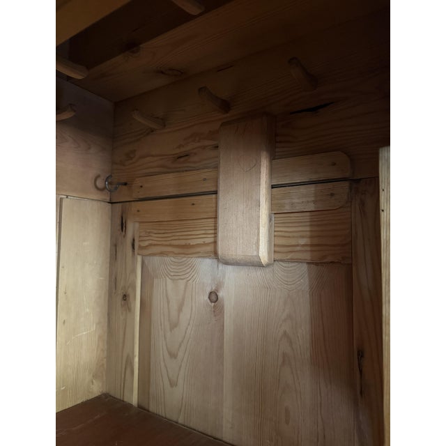 French Country Armoire in Stripped Pine, 19th Century For Sale - Image 3 of 18