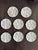 Late 19th Century French Le Chambrelain Porcelain Hand-Painted Seaweed Oyster Plates - Set of 8 For Sale - Image 11 of 13