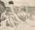Raphaël Drouart, Before the Sea, Nude, 1920s, Etching For Sale - Image 4 of 12