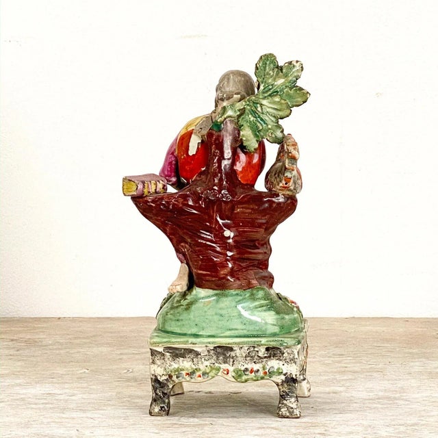 English Circa 19th Century "St. Peter" Staffordshire Figure, England For Sale - Image 3 of 6