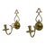 Pair Baldwin Brass Williamsburg Candelabra Sconces For Sale