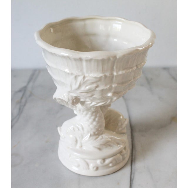 Vintage Ceramic Dolphin Fish Planter / Vase For Sale - Image 4 of 10