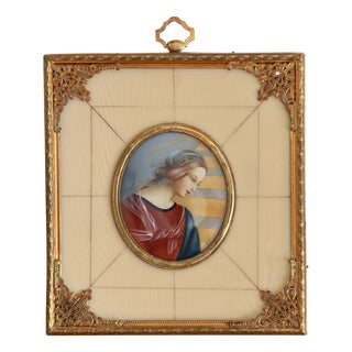Antique Miniature of Raphael's St. Mary, 1930s For Sale