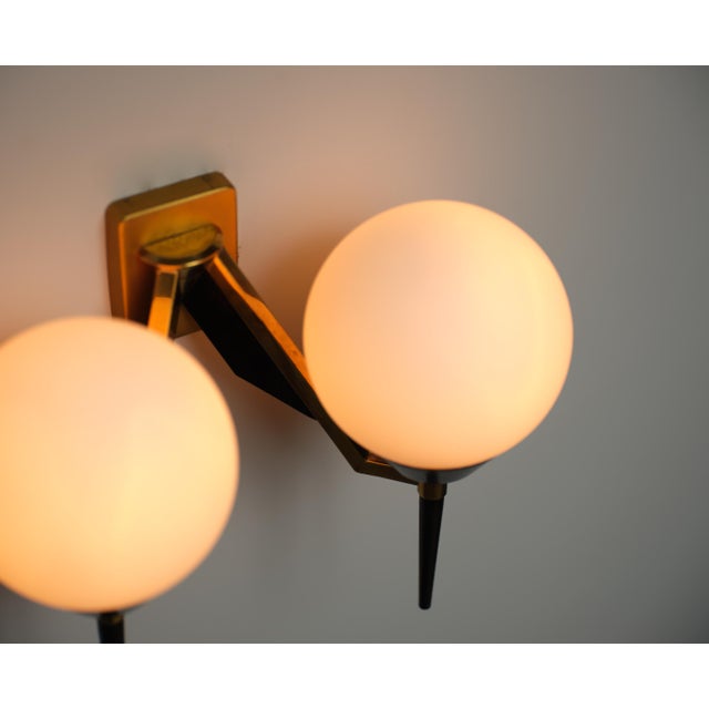 Mid-Century Modern Mid-Century Modern Italian Wall Sconces from Stilnovo, 1950s, Set of 2 For Sale - Image 3 of 8