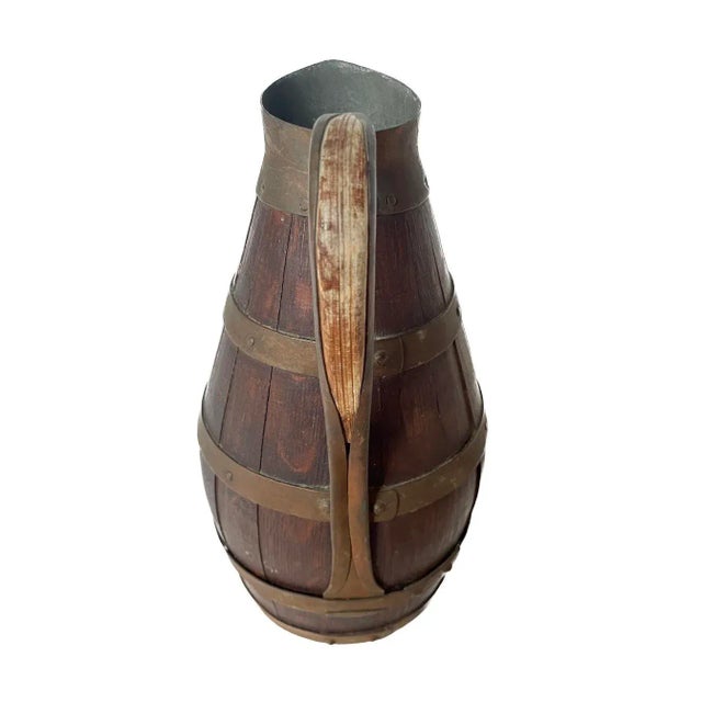 Antique Alsacian Barrel Pitcher For Sale - Image 4 of 7
