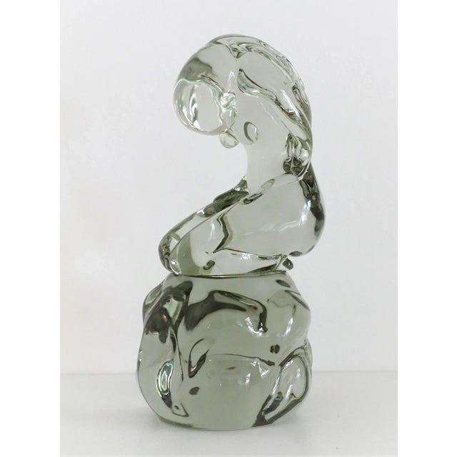 Murano Glass Sculpture of Bowed Woman by Pino Signoretto, Italy, 1980s For Sale - Image 3 of 18