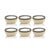 2020s Matera 5.25"Coiled Abaca Condiment Bowls, Set of 6, Taupe For Sale - Image 5 of 5