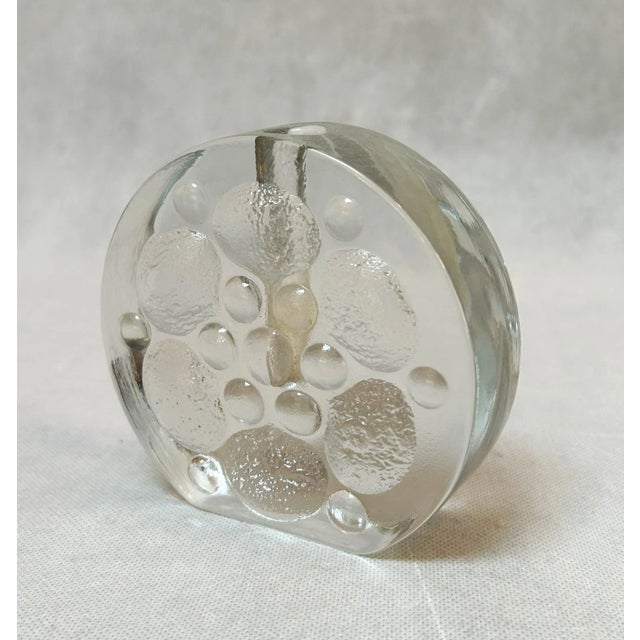 Glass Block Solifleur Vase from Walther Glas, Germany, 1970s For Sale - Image 6 of 6