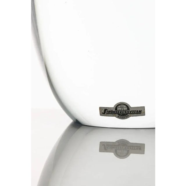 Glass vase in blue by gunnar nylund, 1950's additional information: material: glass style: mid century, scandinavian...