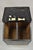 Black Antique English Regency Wooden Painted Slope Top Storage Grain Bin With Divider For Sale - Image 8 of 12