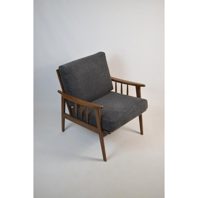 Gray Mid-Century Scandinavian Style Armchair, 1960s For Sale - Image 8 of 14