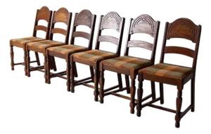 1940s Kuehne MFG Co Dining Chairs Set of 6