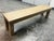 Wood Theo Eichholtz for Restoration Hardware Reclaimed Oak Parsons Bench For Sale - Image 7 of 12