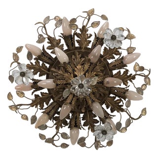 Ceiling Light with Floral Design from Banci Firenze For Sale