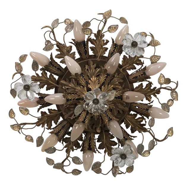 Ceiling Light with Floral Design from Banci Firenze For Sale