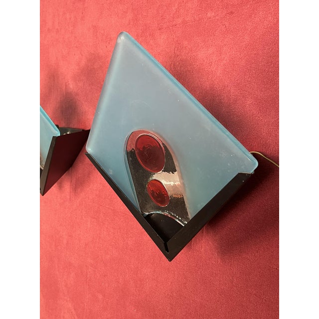 Murano Glass Wall Lamps, 1970s, Set of 2 For Sale - Image 15 of 18