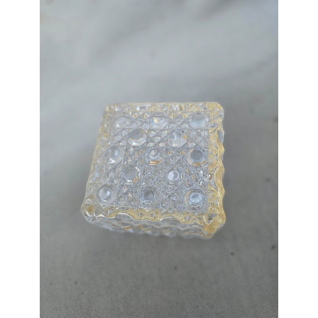 Transparent 1940s Crystal Jewel Box For Sale - Image 8 of 8