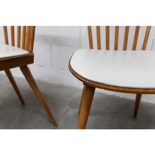 Menuet Chairs with White Vinyl Seats from Baumann, 1960s, Set of 2 For Sale - Image 9 of 18