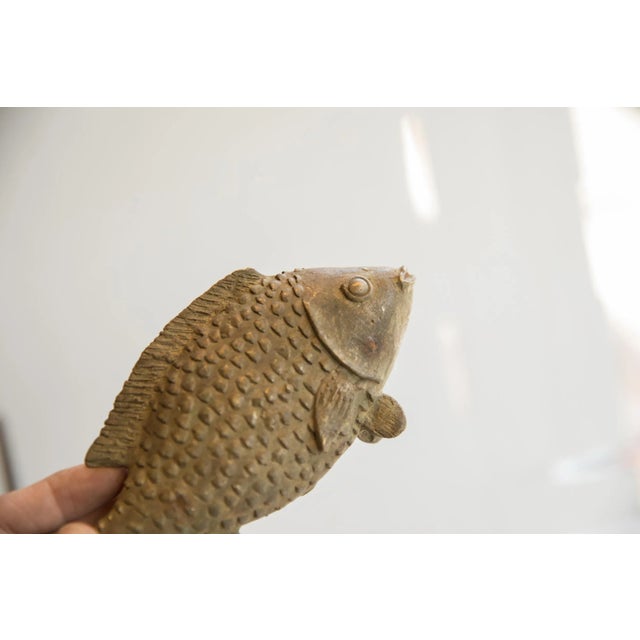 African Vintage African Fish Sculpture For Sale - Image 3 of 7