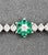 Early 21st Century 7.35 Ct Natural Emerald & Diamond Tennis Bracelet For Sale - Image 5 of 9