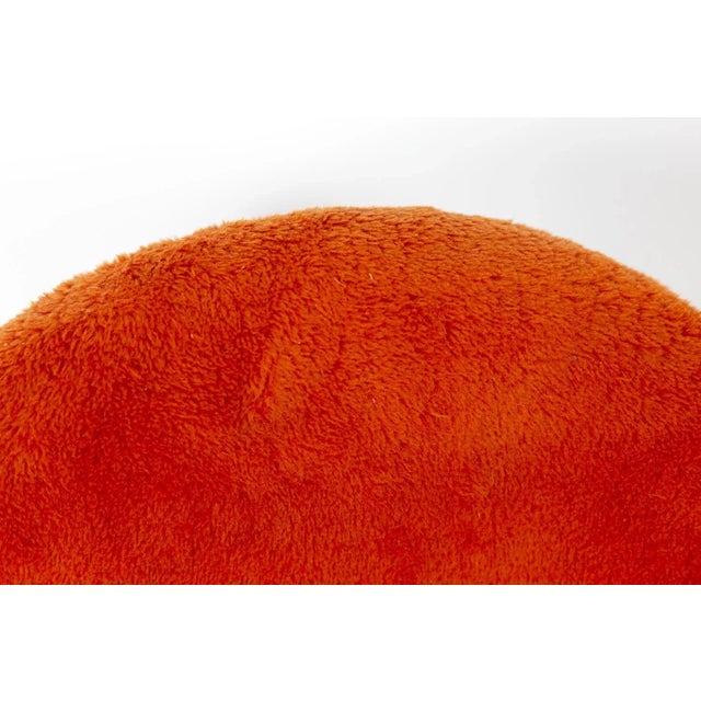 Egg-Shaped Armchair in Black Lacquered Metal, 1950s For Sale - Image 6 of 8