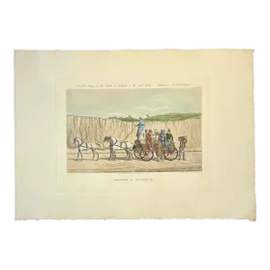 Dropping a Passenger, 1856, Aquatint on Paper, Unframed