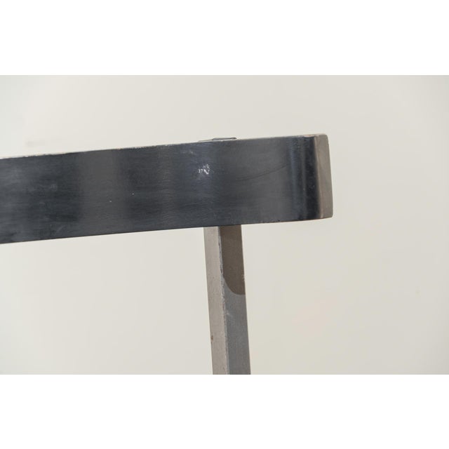 Postmodern Chair in Metal and Wood, Italy, 1980s For Sale - Image 4 of 11